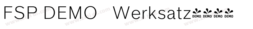 FSP DEMO   Werksatz字体转换